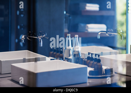 Sink in modern bathroom Stock Photo