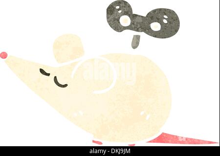 Retro cartoon with texture. Isolated on White. Stock Vector
