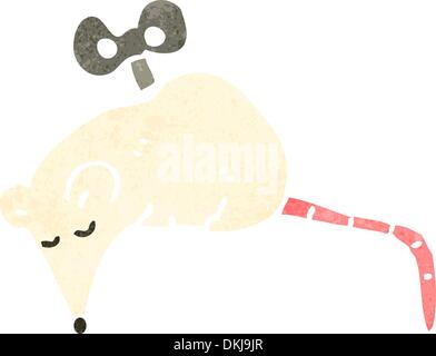 Retro cartoon with texture. Isolated on White. Stock Vector