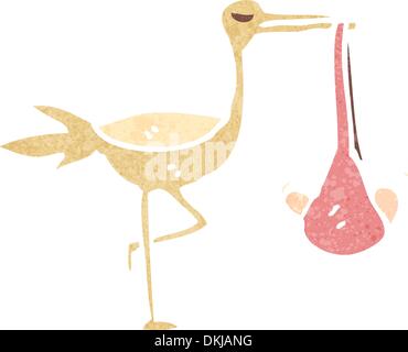 Retro cartoon with texture. Isolated on White. Stock Vector