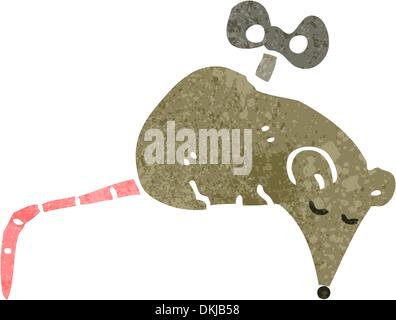 Retro cartoon with texture. Isolated on White. Stock Vector