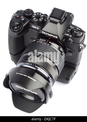 Olympus OM-D E-M1 digital mirrorless camera with HLD-7 vertical
