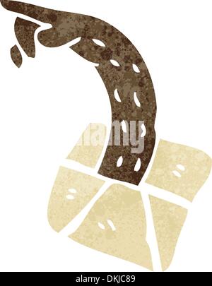 Retro cartoon with texture. Isolated on White. Stock Vector