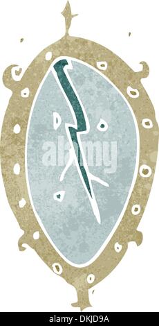 Retro cartoon with texture. Isolated on White. Stock Vector