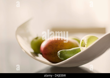 Close up of fruit in bowl Stock Photo