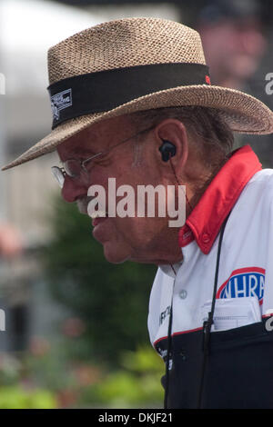 May 15, 2009 - Bristol, Tennessee, U.S - 15 May 2009: NHRA official starter Rick Stewart looks down track. Thunder Valley Nationals were held at Bristol Dragway in Bristol, Tennessee. (Credit Image: © Alan Ashley/Southcreek Global/ZUMApress.com) Stock Photo