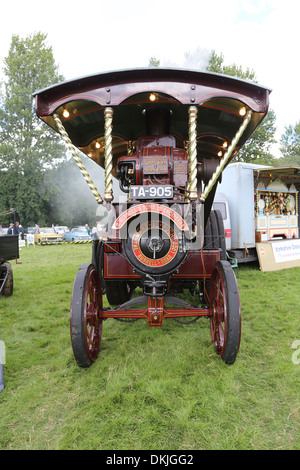 Classic Vehicles, Traction Engines and Showground Organs at Knotford Nook, Otley. - Otley Vintage Transport Extravaganza Stock Photo