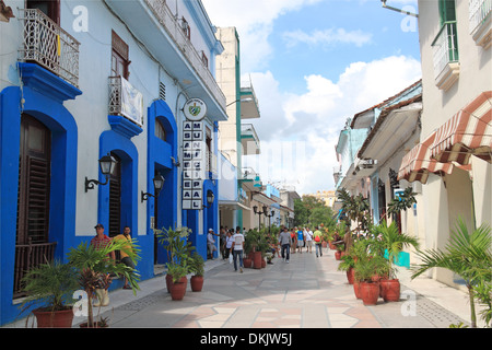 Calle Indepedencia Sur, Sancti Spiritus, Sancti Spiritus province, Cuba, Caribbean Sea, Central America Stock Photo