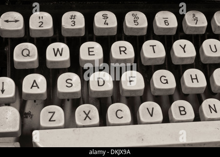 Antique Typewriter - An Antique Typewriter Showing Traditional QWERTY Keys VI