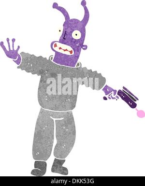 Retro cartoon illustration. On plain white background. Stock Vector