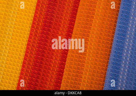 Colourful honeycomb textile background Stock Photo