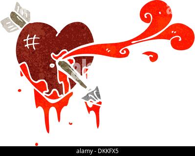 Retro cartoon with texture. Isolated on White. Stock Vector