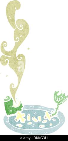Retro cartoon with texture. Isolated on White. Stock Vector