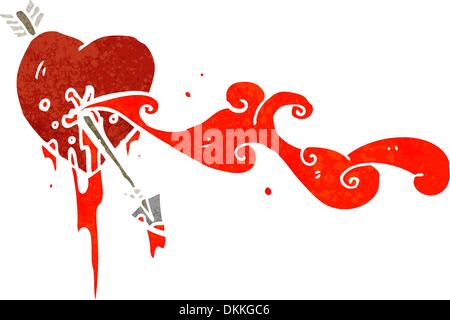Retro cartoon with texture. Isolated on White. Stock Vector