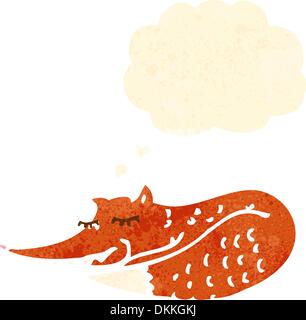 Retro cartoon with texture. Isolated on White. Stock Vector
