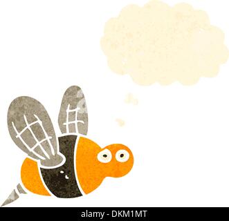 Retro cartoon with texture. Isolated on White. Stock Vector