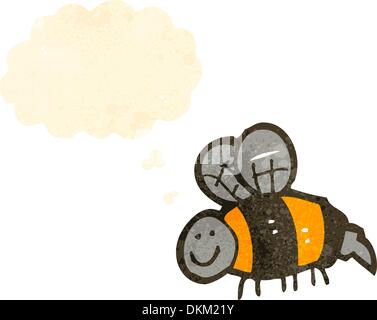 Retro cartoon with texture. Isolated on White. Stock Vector
