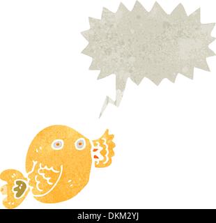 Retro cartoon with texture. Isolated on White. Stock Vector
