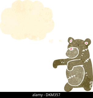 Retro cartoon with texture. Isolated on White. Stock Vector