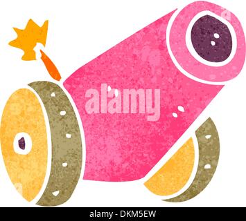 Retro cartoon with texture. Isolated on White. Stock Vector