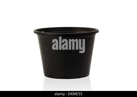 Black pot isolated on white background Stock Photo