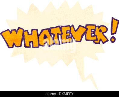 Retro cartoon with texture. Isolated on White. Stock Vector