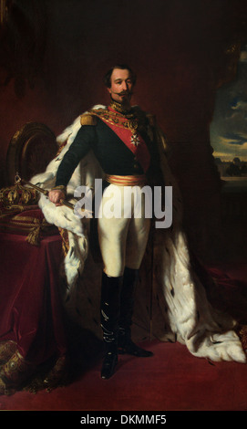 Franz Xaver Winterhalter - Portrait de L'empereur Napoleon III Stock Photo
