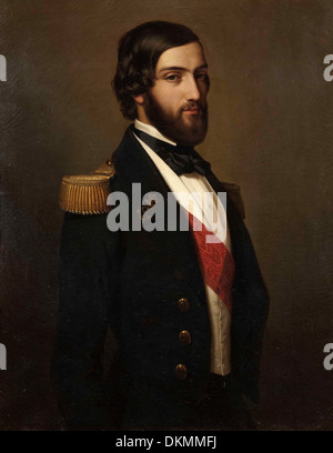 Franz Xaver Winterhalter - Portrait of Prince de Joinville Stock Photo
