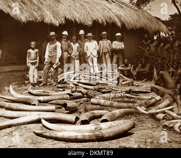 Africa Ivory store in Mandala pre-1900 Stock Photo