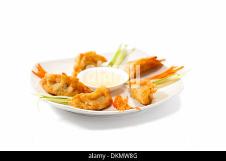 gyoza isolated on white background Stock Photo
