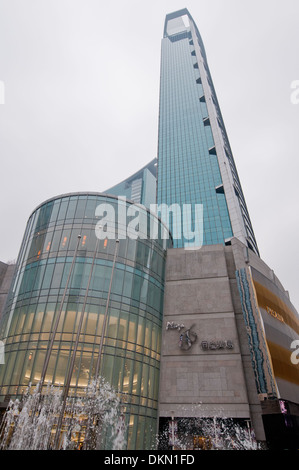 Plaza 66 and Tower 2 commercial and office complex at West Nanjing Road - famous shopping street in Shanghai, China Stock Photo