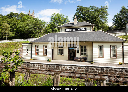 Keith Town Station in Moray, Scotland. Stock Photo