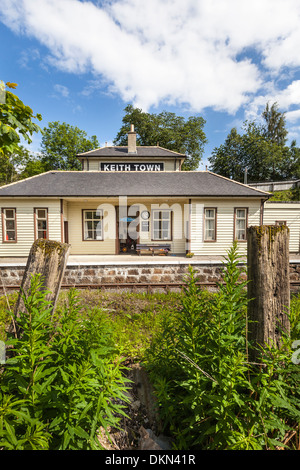 Keith Town Station in Moray, Scotland. Stock Photo