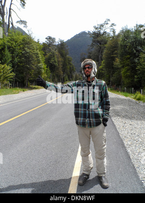 The Carretera Austral (CH-7), formerly known as Carretera General Augusto Pinochet Stock Photo