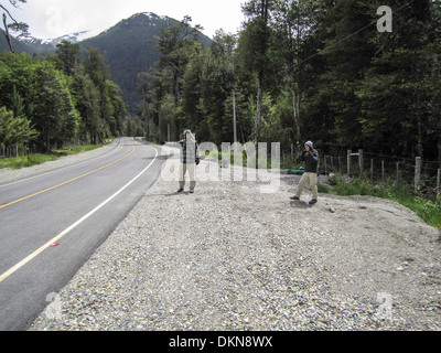 The Carretera Austral (CH-7), formerly known as Carretera General Augusto Pinochet Stock Photo