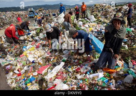 Inayawan Landfill waste site,Cebu City,Philippines Stock Photo