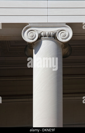 Ionic capital at National Gallery, Washington D.C., USA Stock Photo