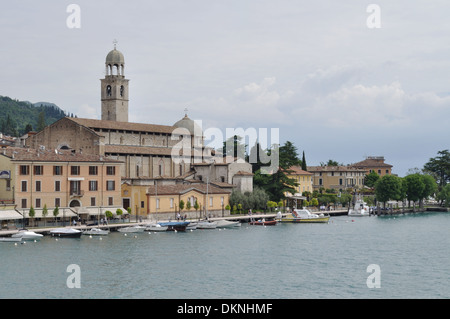 The Duomo di Santa Maria Annunziata in Salo, on the shore of Lake Garda Stock Photo