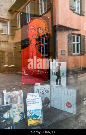 books of german writer hermann hesse in the window of the bookshop on the premises of the maulbronn monastery Stock Photo