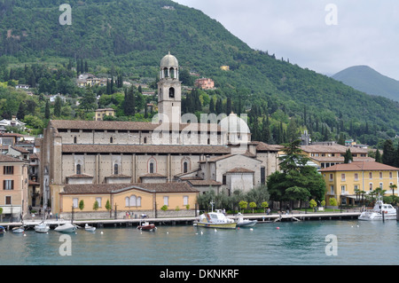 The Duomo di Santa Maria Annunziata in Salo, on the shore of Lake Garda Stock Photo