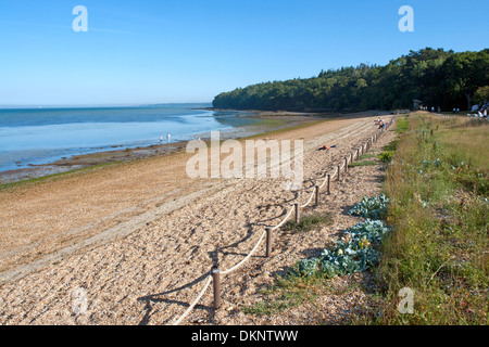 Queen Victoria's private beach at Osborne House, East Cowes, Isle of Wight. Stock Photo