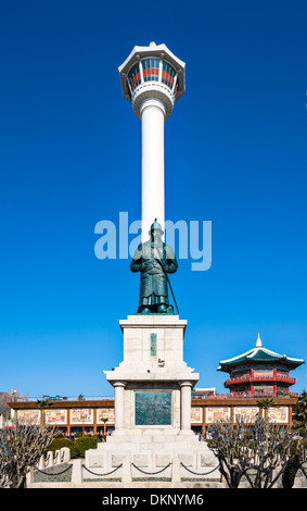 Yongdusan park in Busan, South Korea. Stock Photo