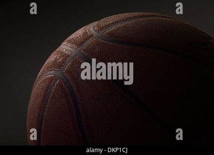 An old basketball is seen in studio, November 26th, 2013. (Adrien Veczan) Stock Photo