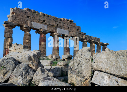 Temple C, Selinunte, Sicily, Italy Stock Photo