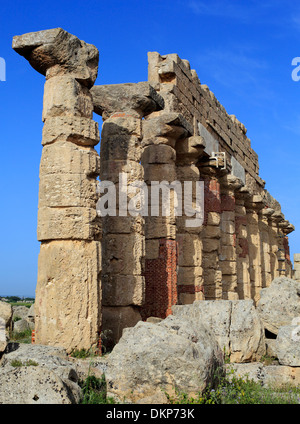 Temple C, Selinunte, Sicily, Italy Stock Photo