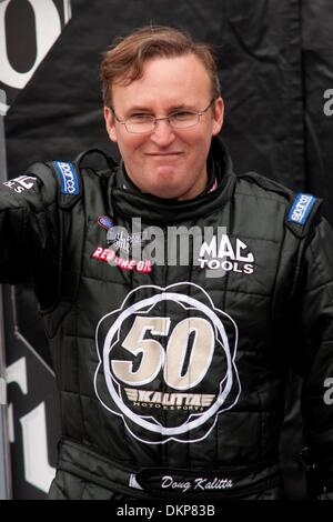 May 17, 2009 - Bristol, Tennessee, U.S - 17 May 2009: Top Fuel driver Doug Kalitta during driver introductions.The 9th annual Thunder Valley Nationals were held at Bristol Dragway in Bristol, Tennessee. (Credit Image: © Alan Ashley/Southcreek Global/ZUMApress.com) Stock Photo
