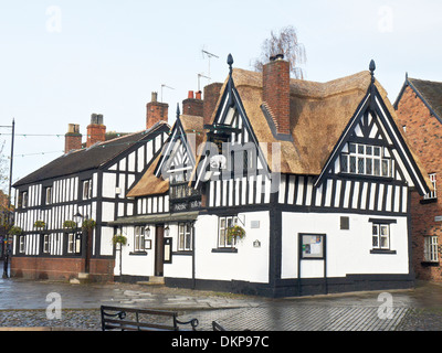 Ye Olde Black Bear pub in Sandbach UK Stock Photo