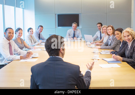 Business people in meeting Stock Photo
