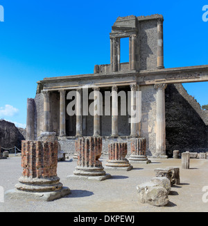 Basilica, Forum, Pompeii, Campania, Italy Stock Photo