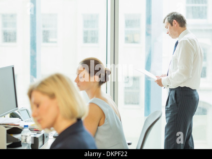 Business people working in office Stock Photo